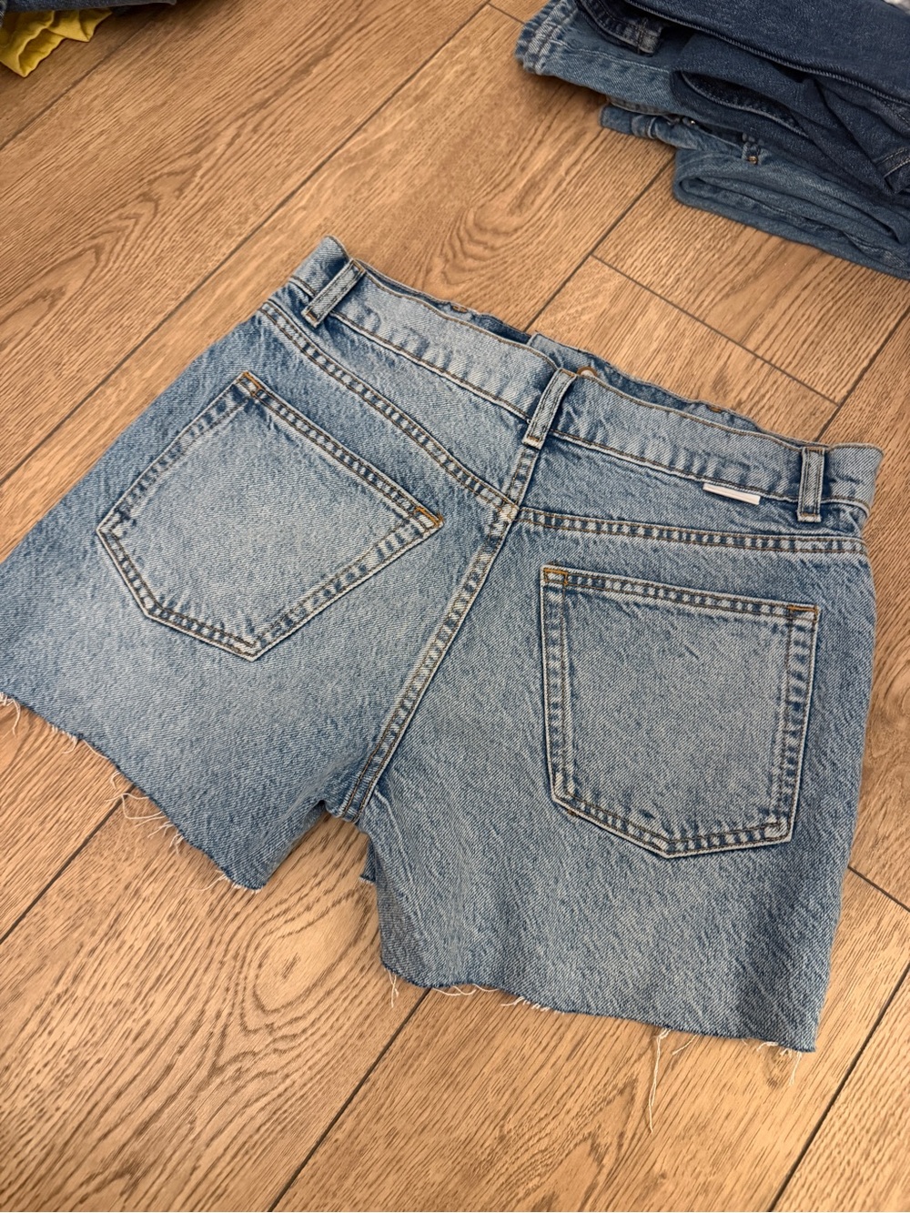 Boyish Light Blue Cutoff Denim Shorts